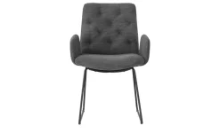 Jette Home Polsterstuhl Salo | Anthrazit, Armlehne