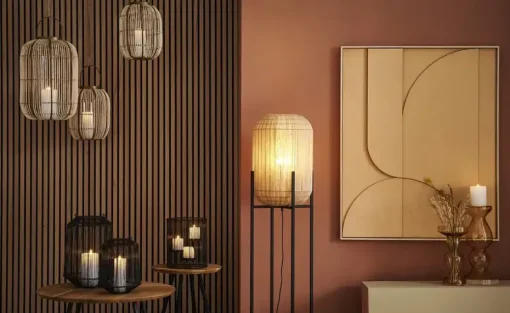 Jette Home Rattanlaterne | 46 cm | Möbel Höffner