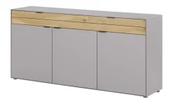 Jette Home Sideboard Como | Hellgrau, Eiche | Höffner
