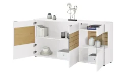 Jette Home Sideboard Como | Weiß, Eiche, Rechts
