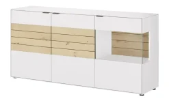 Jette Home Sideboard Como | Weiß, Eiche, Rechts