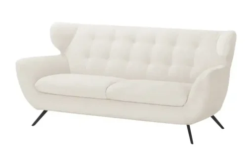 Jette Home Sofa aus Mikrofaser Mellow | Weiß, 2,5