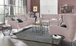 Jette Home Sofa Caldara | 3, verchromt | Möbel Höffner