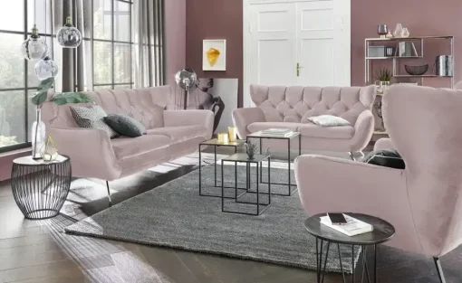 Jette Home Sofa Caldara | 3, verchromt | Möbel Höffner