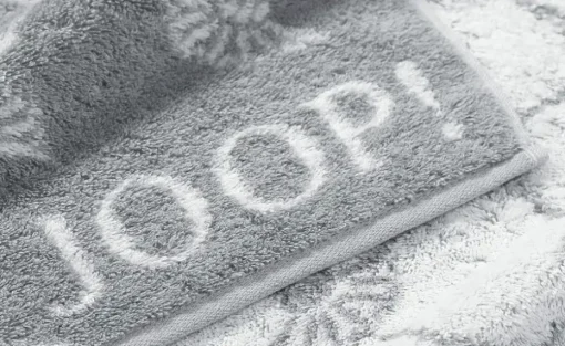 JOOP! Duschtuch JOOP 1611 Classic Cornflower | Silbergrau, Weiß