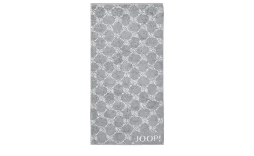 JOOP! Duschtuch JOOP 1611 Classic Cornflower | Silbergrau, Weiß