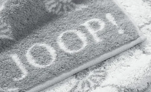 JOOP! Duschtuch JOOP 1611 Classic Cornflower | Silbergrau, Weiß