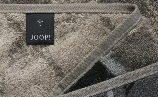 JOOP! Duschtuch JOOP 1657 Cornflowers Stripes | Graphit, Sand, Grau