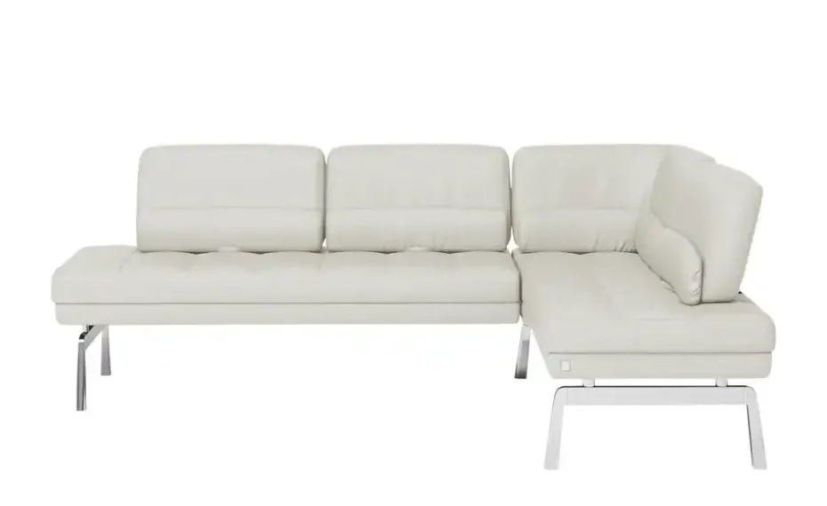 JOOP! Eckbank  Leder Loft | Silbergrau | Möbel Höffner