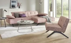 JOOP! Ecksofa  8111 Square  | Lachs, rechts | Höffner