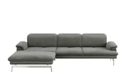 JOOP! Ecksofa Velours Studio 8153 | Steingrau, links
