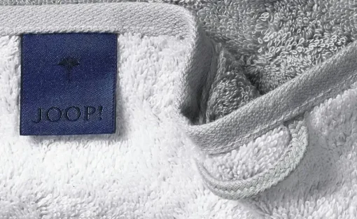 JOOP! Gästehandtuch JOOP 1600 Classic Doubleface | Silbergrau, Weiß
