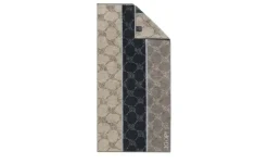JOOP! Handtuch JOOP 1657 Cornflowers Stripes | Graphit, Sand, Grau
