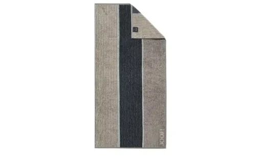 JOOP! Handtuch JOOP 1658 Streifen | Graphit, Sand, Grau