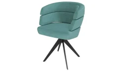 JOOP! Polster-Drehsessel Curves | Petrol, Stativgestell