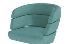 JOOP! Polster-Drehsessel Curves | Petrol, Teller