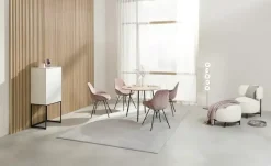 JOOP! Sessel-Hocker mit drehbarem Sitzfeld Characters | mit Rückenlehne, Creme