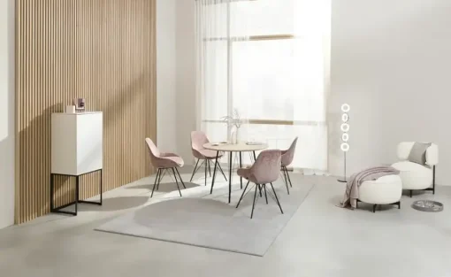 JOOP! Sessel-Hocker mit drehbarem Sitzfeld Characters | mit Rückenlehne, Creme