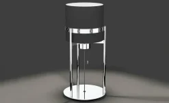 JOOP! Tischleuchte 1-flammig Textil Round Lights Chrome