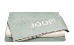 JOOP! Wohndecke JOOP! Melange-Doubleface | Jadegrün, Creme