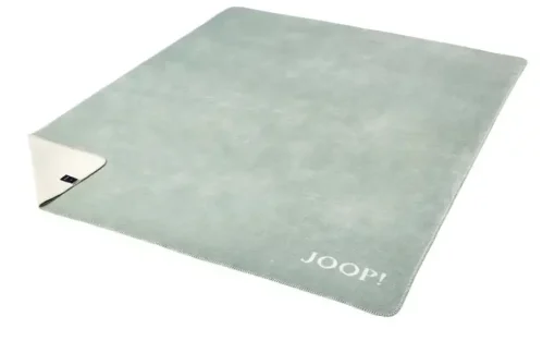 JOOP! Wohndecke JOOP! Melange-Doubleface | Jadegrün, Creme