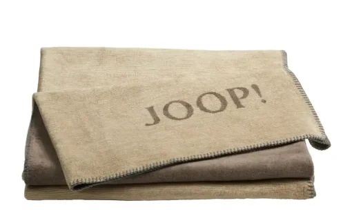 JOOP! Wohndecke JOOP! Melange-Doubleface | Hellbraun, Dunkelbraun