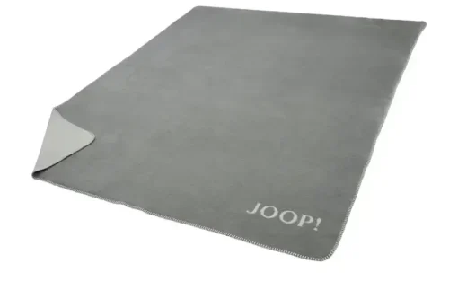 JOOP! Wohndecke-Doubleface JOOP! Uni-Doubleface | Silbergrau, Graphit