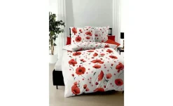 kaeppel Baumwoll Seersucker Bettwäsche Scarlett Poppies | 135x200 cm