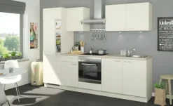 Küchenzeile mit Elektrogeräten Aachen | Creme, Ausführung links