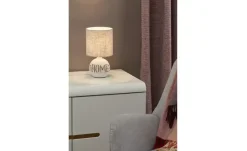 Keramik-Tischleuchte, 1-flammig, grau ´Home` | Home
