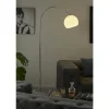 KHG Bogenleuchte, 1-flammig, chrom / weiß | Höffner