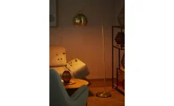 KHG Bogenleuchte, 1-flammig, messing-matt | Goldfarben