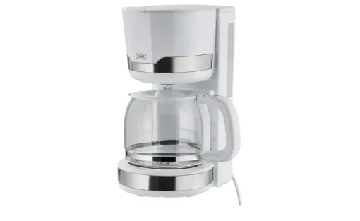 KHG Kaffeeautomat KA-129 WE2 | Weiß, edelstahlfarben