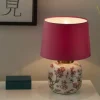 KHG Keramik-Tischleuchte, 1-flammig, Kirschblüten