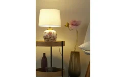 KHG Keramik-Tischleuchte, 1-flammig, `Kirschblüten`