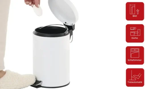 KHG Kosmetikeimer 3 l | Weiß | Möbel Höffner