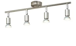 KHG LED- Deckenspot, 4-flammig, nickel matt | Höffner