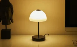 KHG LED- Tischleuchte, 1-flammig,schwarz mit Touchdimmer | matt, Schwarz