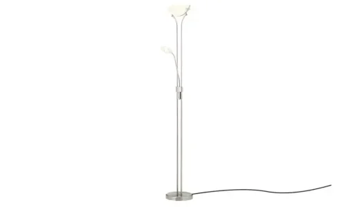 KHG LED-Deckenfluter, 2-flammig | matt, edelstahlfarben, silberfarben