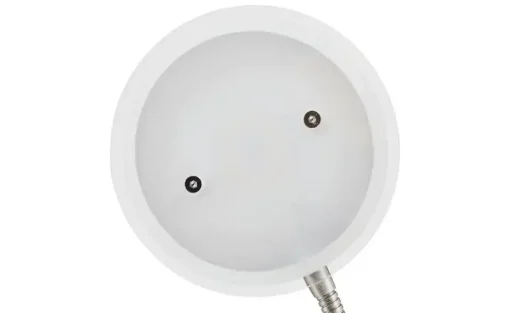 KHG LED-Deckenfluter, 2-flammig | matt, edelstahlfarben, silberfarben