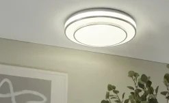 KHG LED-Deckenleuchte chrom/weiß | Möbel Höffner