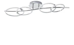 KHG LED-Deckenleuchte, chrom `4 Ringe´ | Möbel Höffner
