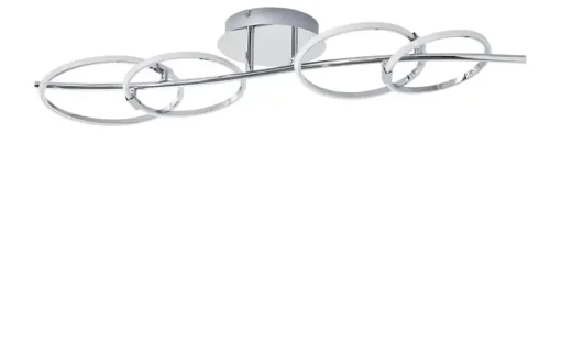 KHG LED-Deckenleuchte, chrom `4 Ringe´ | Möbel Höffner