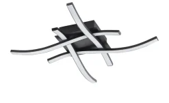 KHG LED-Deckenleuchte, 4-flammig, schwarz  | Schwarz, matt