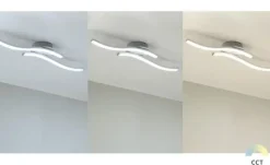 KHG LED-Deckenleuchte, 2-flammig, alufarben | Höffner