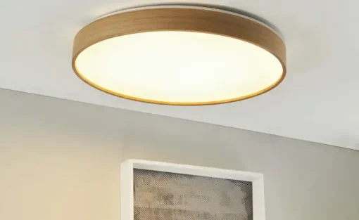KHG LED-Deckenleuchte, 1-flammig, Eichenholz ´groß´