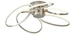 KHG LED-Deckenleuchte, 5-flammig nickel matt | Höffner