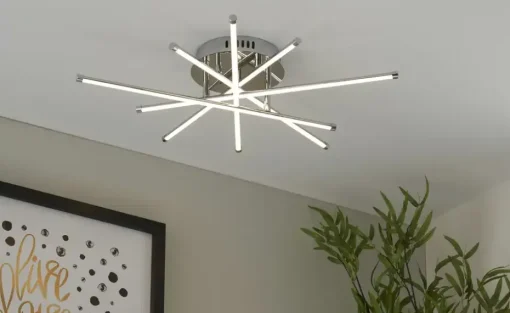 KHG LED-Deckenleuchte, 5-flammig chrom | Möbel Höffner