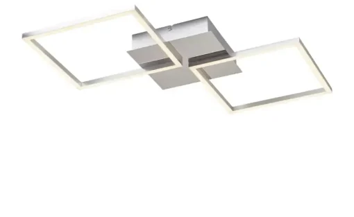 KHG LED-Deckenleuchte, 2-flammig, Alu / chrom | Höffner
