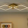 KHG LED-Deckenleuchte, 2-flammig, schwarz/goldfarben